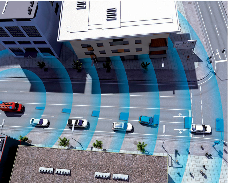 Illustration for article titled Audi Shows Cars Can Play Nice, Talk With Each Other To Save Gas, Lives